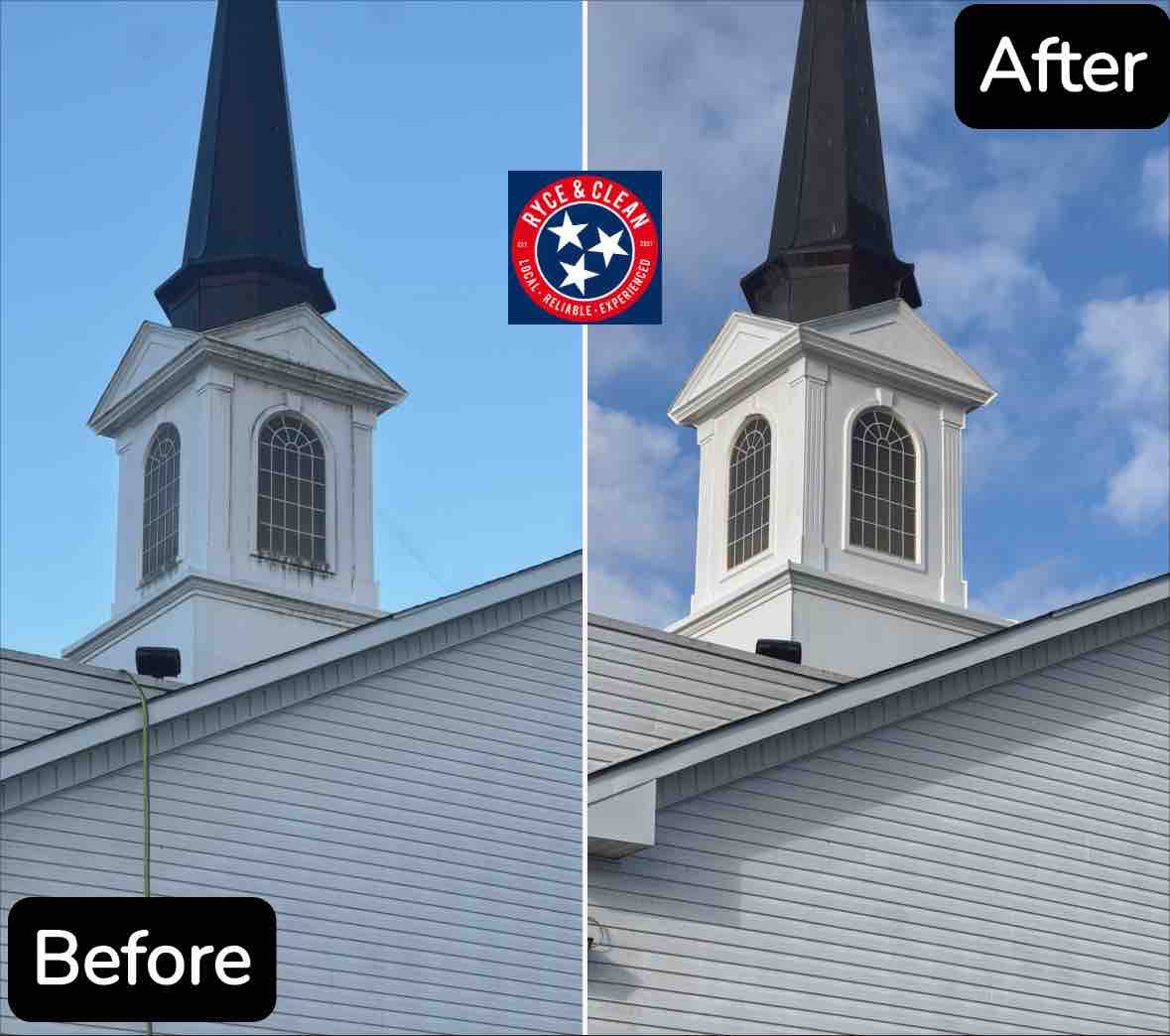 Commercial Pressure Washing for Boones Creek Church in Johnson City, Tennessee