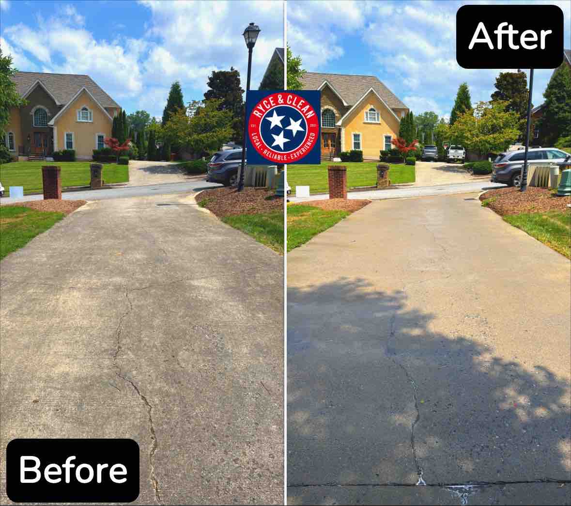 From Grime to Shine: Johnson City Driveway Cleaning That Wowed Our Client
