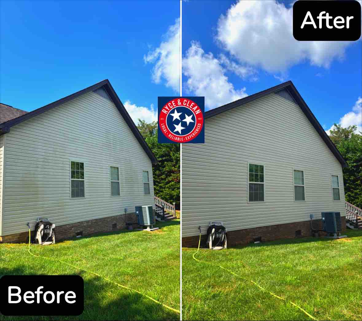 House Washing in Johnson City, TN – Ryce & Clean Brings New Life to Your Home's Exterior
