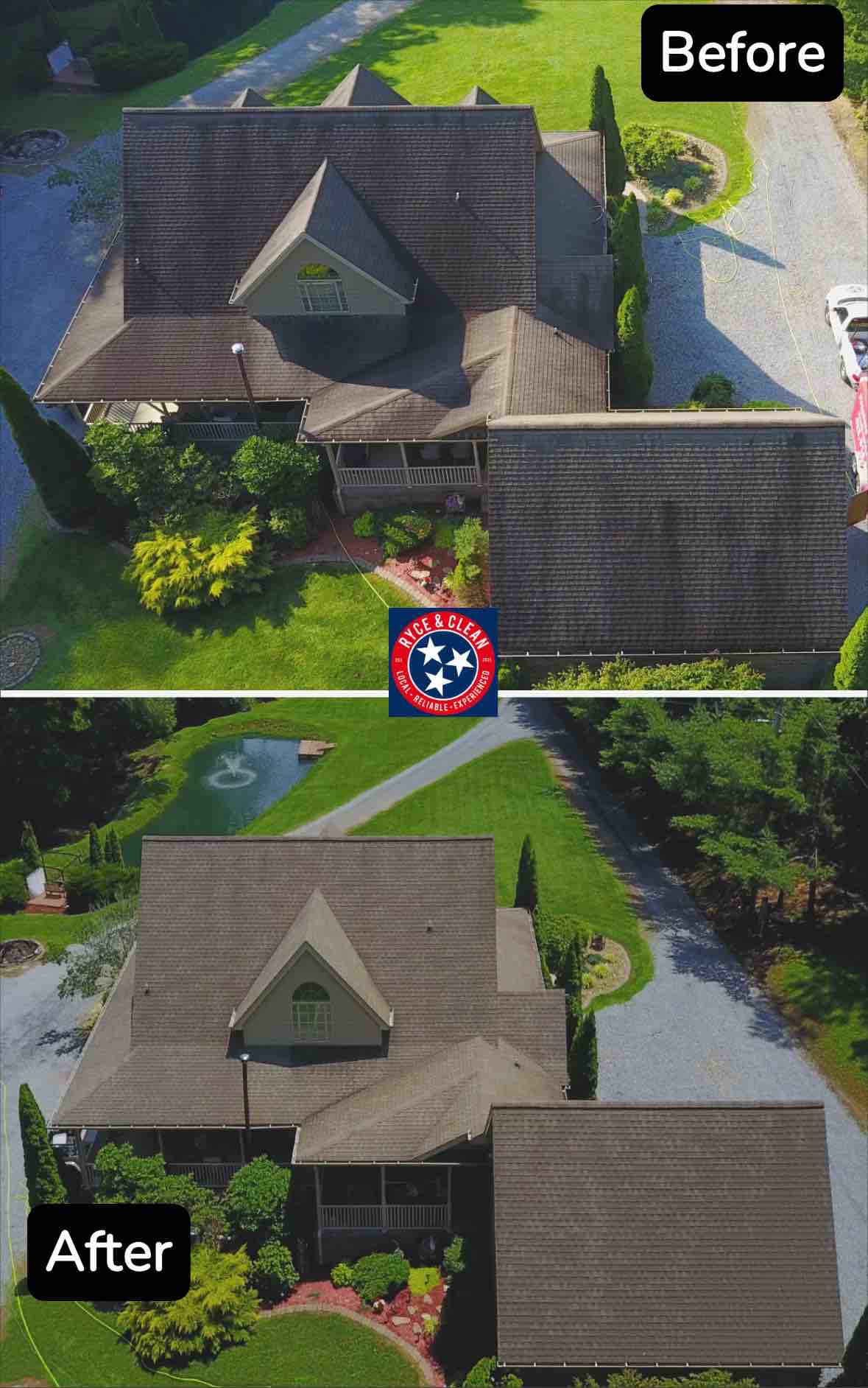 Roof Cleaning in Elizabethton, TN – Another Satisfied Customer!